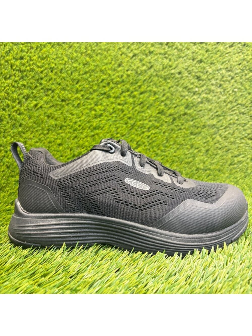 Keen Utility Sparta II Mens Size 7 Black Outdoor Aluminum Toe Safety Work Shoes